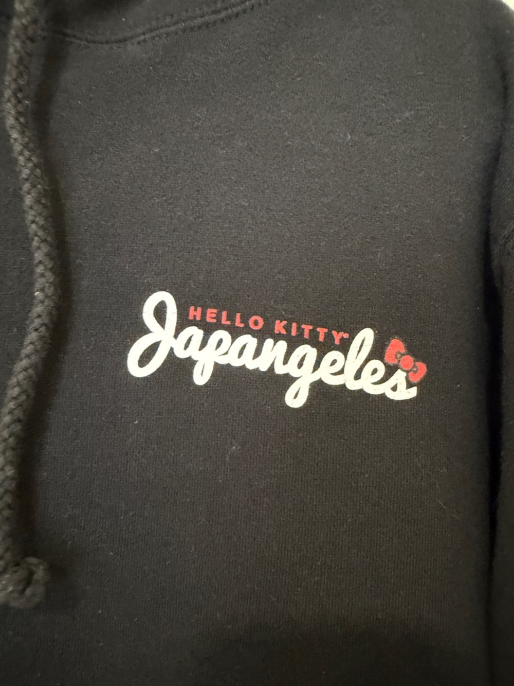Hello Kitty Los Angeles Hoodie Small Black Japan Graphic Sweatshirt - Picture 3 of 5